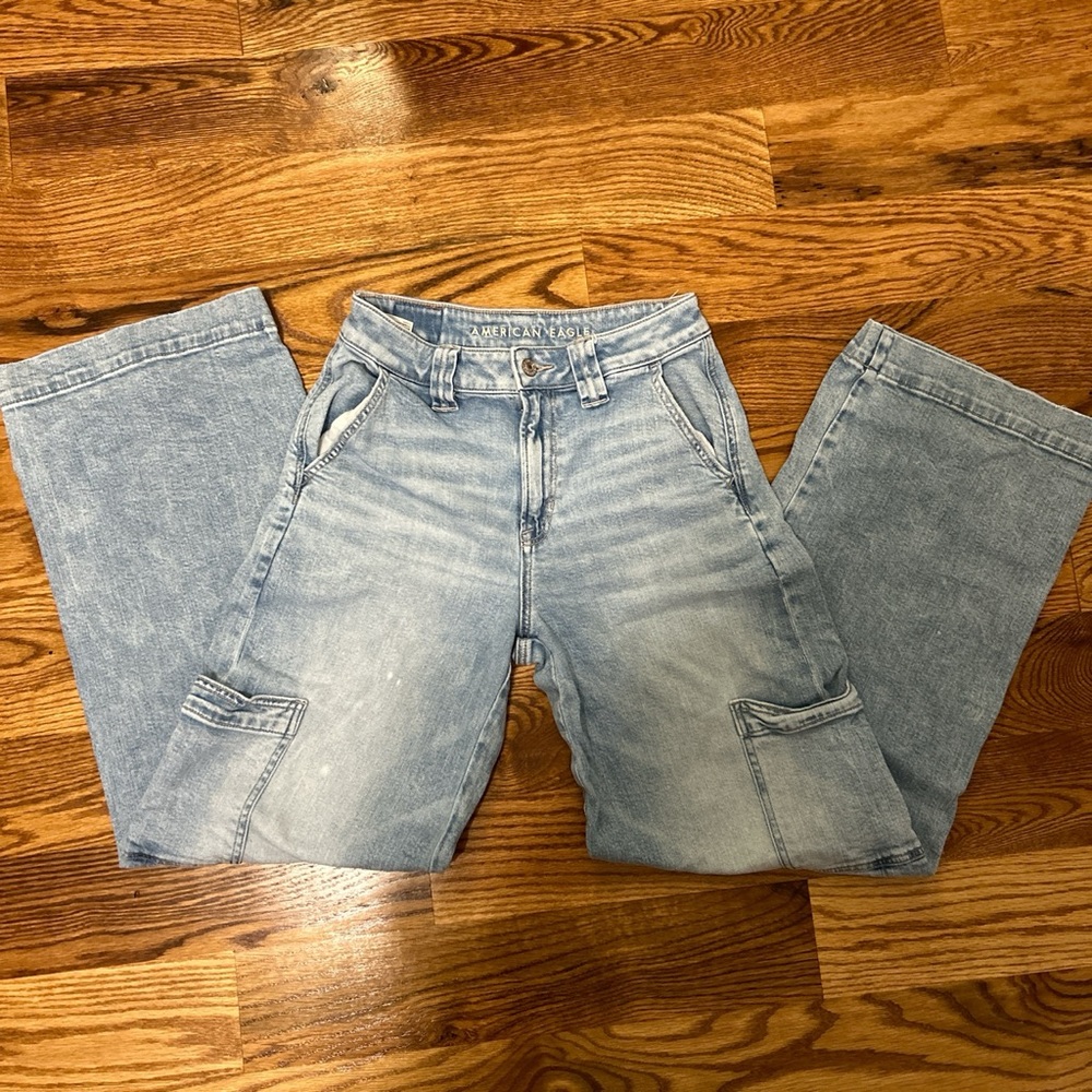 Super High Rise Ultra Wide Leg Jeans - American Eagle
